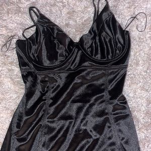 black silk dress